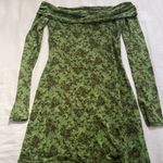 Urban Outfitters Green Off-Shoulder Bodycon Dress Photo 5