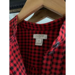 J.Crew Plaid Button Down Shirt Red Black Size Small Photo 2