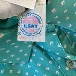 Vintage ‘80s Schrader Sport Teal & White Collared Belted Button Front Midi Dress Green Size 14 Photo 7