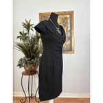 Willow Glenn Women Dress Black 4P Cap Sleeve Rushed Clueless Preppy Academia Photo 7