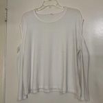 Rag and Bone white long sleeve cold shoulder cut out shirt size Medium Photo 1