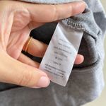 J.Crew Metallic Silver Shimmer Sweatshirt Top Womens Size M Hoodie Long Sleeve Photo 2