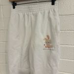 Stella McCartney  bunny graphic print tapered track pants in white Photo 2