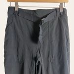 Athleta Trekkie Belted Black Hiking Commute Travel Pants Size 4 Photo 3