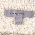 Classiques Entier Classiques Enrier Size Small Cream Mohair Wool Cable Knit Short Sleeve Button Photo 2