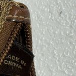 Coach  Small Tan and Brown Signature Wristlet Zip Pouch/Wallet Photo 9