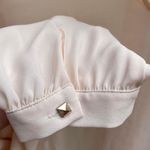 Ivory Cream Long Sleeved Semisheer Blouse Size M Photo 4