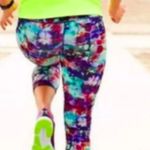 Athleta Women Small Floral Fade Sonar Athletic Crop Leggings Excellent Condition Photo 1