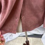 Freeway Apparel Women's Ruffled Sleeveless Top - Rose - missing button Photo 3