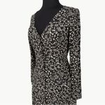 Sézane  Robe Midi Victoriana Dress Two-tone Floral Print | Sz 36 (4 US) | Black Photo 7