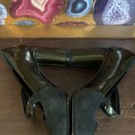 Bally Black Suede and Green Patent Leather Block Heel Shoes
Size 7.5 Photo 5