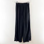 Z Supply  High Rise Wide Leg Farrah Linen Blend Pants Trousers Black XS Photo 5