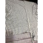 Chico's Weekends By  3 Shirt Womens XL Striped V Neck Short Sleeves Stretch Photo 5