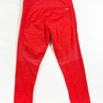 Alala Vamp Crop High Rise Athletic Work Out Tight Leggings Solid Red Small Photo 3