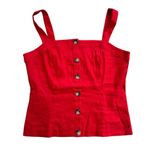 Antonio Melani red button front tank top size 6 Photo 9