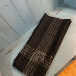 Vintage Echo Black Scarf with Gold & Silver Threads 48x51 Photo 6