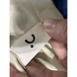 COMMENSE Cream Satin Cami Top Black Trim Open Tie Back Cropped Size M Size M Photo 7