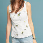 Anthropologie  Vanessa Virginia embroidered corset tank top Photo 0
