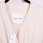 NEW Samsoe Samsoe Berna Belted Cotton Snap Button Full Length Jumpsuit Ivory M Photo 1