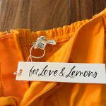 For Love & Lemons Saint Lucia Orange Mini Dress Photo 5