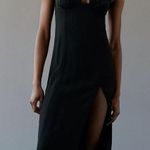 Urban Outfitters floral lace midi dress with slit and keyhole cut out Photo 0