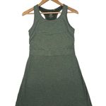 Tasc Athletic Dress Womens Medium Green Bamboo Performance Tank Cutout Tennis Photo 0