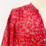 Matta 100% silk 3/4 sleeve button up blouse Red Size undefined Photo 9