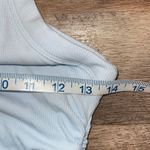 She Is Us Womens Crew Neck Ribbed Ruched Side Bodycon Tank Dress Blue Medium NWT Photo 6