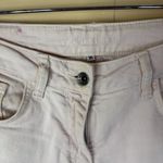 Sandro White Zipper Ankle Tapered Jeans Size 36 Mid Rise Denim Stretch Street Photo 1