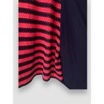 Croft & Barrow  Mock-Layer Print Cardigan Sz XL 3/4 Sleeves Navy Striped Tank NWT Photo 3