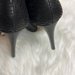 Fabio Fabrizi Black Leather Stiletto Ankle Boots Size 6.5/37 A2 Photo 7