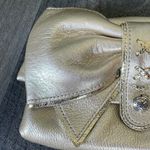 Brighton  Leather Metallic Bow Wristlet Photo 1
