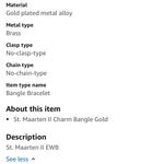 ALEX AND ANI Alix and Ani St. Marten Brass Bangle 4 Charms 7 1/4 Diameter Gently Worn Photo 7