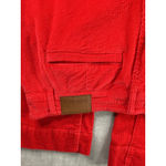 Judy Blue Red Corduroy Wide Leg Pants Women's 14W Flare Button Fly Photo 5