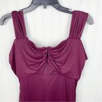 R & M Richards NEW 2061 Long Off Shoulder Formal Dress Gown Sparkly Merlot Size 10 Photo 7