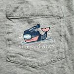 Vineyard Vines Womens Gray 3/4 Sleeve Crew Neck Pocket Pullover T Shirt Medium Photo 2