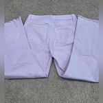 Loft size 4/27 raw hem pastel purple jeans, denim cropped woman’s pants. Photo 1