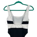 Mara Hoffman  Idalia One‎ Piece Swimsuit Colorblock Black White Size Small Photo 7