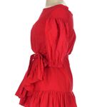 Tularosa Maida Red Off Shoulder Ruffle Mini Dress size XS Photo 11