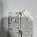 Kendra Scott Letter "U" Disc Pendant Necklace Rhodium Black Mother-Of-Pearl Photo 5