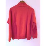 Ralph Lauren  Long Sleeve 1/4 Zip Pullover Mock Neck Sweater Orange Women Medium Photo 1