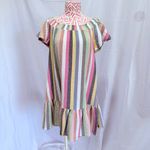 Marine layer  Shirley Stripe Off The Shoulder Cotton Minidress Multicolor Size M Photo 1