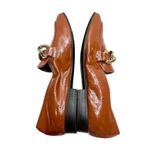 Blondo  Loafers Size‎ 5 Brown Slip On Waterproof Block Heel Chain Detail NEW Photo 4