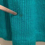 Vintage Darian Teal Knit Acrylic Sweater Dress Small S Photo 7