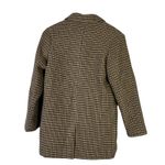 ZARA NWT Plaid Double Breasted Peacoat Womens XS Brown Old Money Light Academia Photo 4