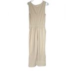 Chic Beige Sleeveless Jumpsuit Photo 2