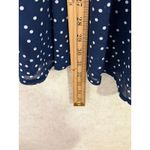 Showpo Mini Dress Navy Blue White Polka Dot‎ Button Front Fall Flirty Party Cute Size 4 Photo 6