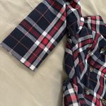 Ms N Elegance Womens Plaid Long Sleeve Dress Double Breasted Round Neck Belted M Size M Photo 10