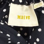 Maeve Polka Dot Finley Jumpsuit Wide Leg Drawstring Black Size US 0 UK 4 Photo 2