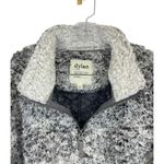 Anthropologie Dylan True Grit Snowcap Sherpa Fleece Oversized Pullover S Pockets 1/4 Zip Gray Photo 5